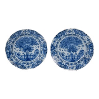 Dutch Delft Blue and White Charger, Circa 1800 For Sale
