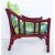 McGuire San Francisco Rattan Club Chairs, Brunschwig & Fils Fabric Offered for sale is a pair of McGuire of San Francisco,...