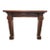 English-Style Hand-Carved Limewood Fireplace Mantel, Crafted in Italy For Sale