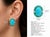 1960s Italian Platinum Earrings With Persian Turquoise, Emeralds & Diamonds, A Pair For Sale - Image 15 of 15