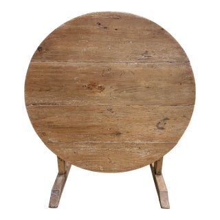 Early 1900s French Wine Tasting Table Vendage For Sale