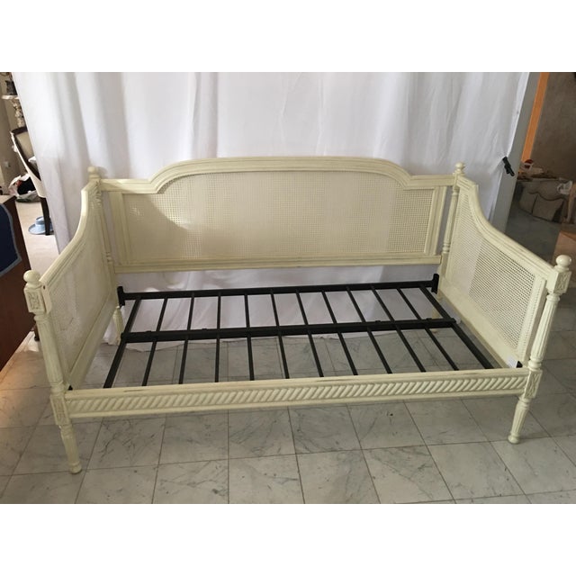 Vintage Ivory French Cane Day Bed Chairish
