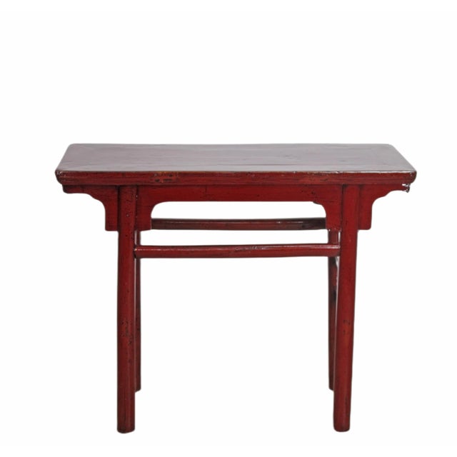 A lovely small stairway table or wine or console table. Item No.: CS2236 Dimension: 38.6"W, 14.6"D, 31.1"H Circa: 1922...