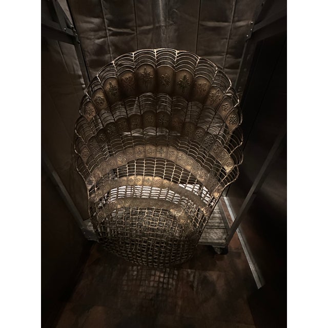 Mid 20th Century Wrought Iron Peacock Chair For Sale - Image 12 of 13