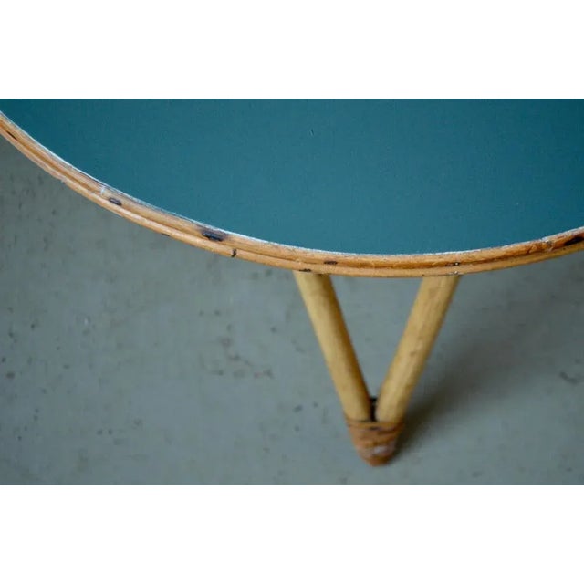 Rattan Side Table, 1960s For Sale - Image 4 of 11