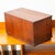 Brown 20thC Mid Century Modern Jewelry Chest Three Drawer Walnut Drawer Ricardo Lynn & Co For Sale - Image 8 of 12