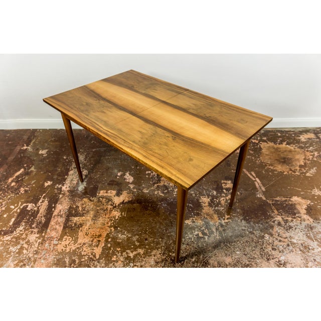 Mid-Century Extendable Dining Table in Walnut from BFM, Poland, 1960s For Sale - Image 4 of 14