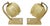 Vintage Bauhaus Bedside Lamps in Brass, 1920s, Set of 2 For Sale