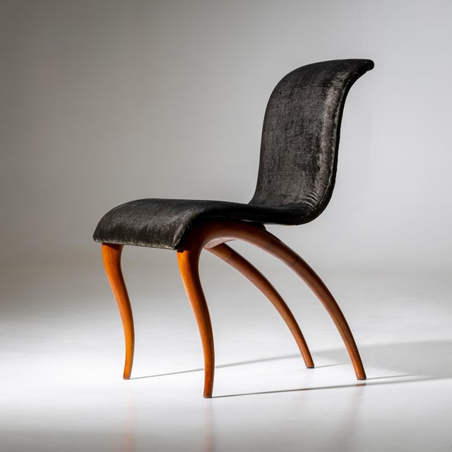 Pair of "Anxie" Side Chairs by Maurizio Marconato & Terry Zappa for Porada For Sale - Image 4 of 10