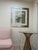 Very unique side table perfect for any space with a modern influence. Radiating metal rod base with hourglass pedestal...