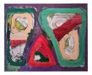 Lison Favarger, Composition abstraite, Oil on Canvas