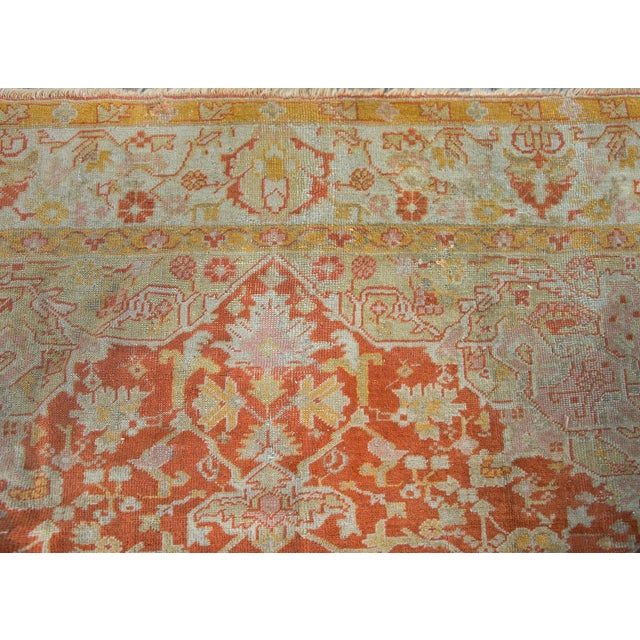 19th Century Turkish Oushak Rug For Sale - Image 14 of 14