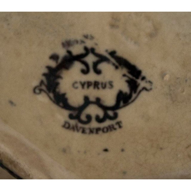 Ceramic Antique Cyprus by Davenport Lidded Sugar Bowl - Rare Circa 1940 For Sale - Image 7 of 7