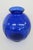 Mid-Century Modern Vintage Cobalt Blue Ribbed Glass Vase 4565b For Sale - Image 3 of 11
