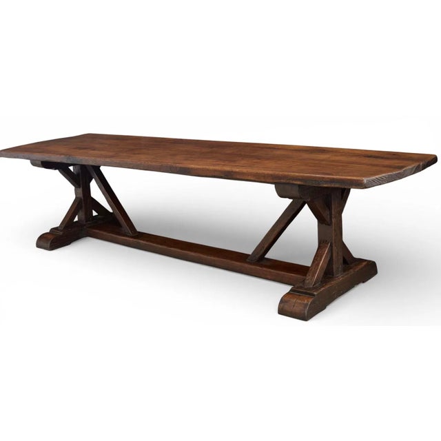 18th Century French Monastery 10ft Large Refectory Table For Sale In Los Angeles - Image 6 of 6