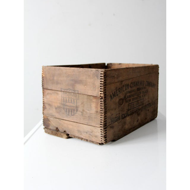 Antique Industrial American Wood Crate For Sale - Image 11 of 11