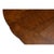 Brown Transitional Round Dining Table, Medium - Warm Brown Oak With Faceted Pedestal Base For Sale - Image 8 of 11