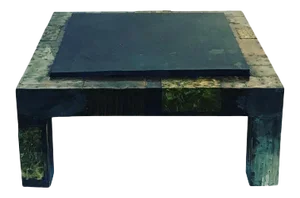 Paul Evans Mixed Metals Patchwork and Slate Coffee Table