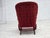 Danish Highback Armchair in Velour with Beech Legs, 1950s For Sale - Image 10 of 18