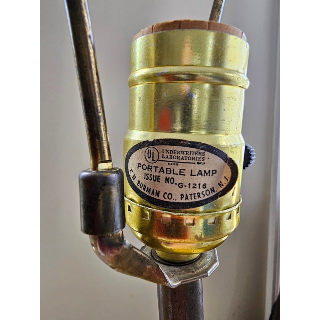 Pair of Vintage Yellow Ginger Jar 3-Way Lamps For Sale - Image 9 of 10