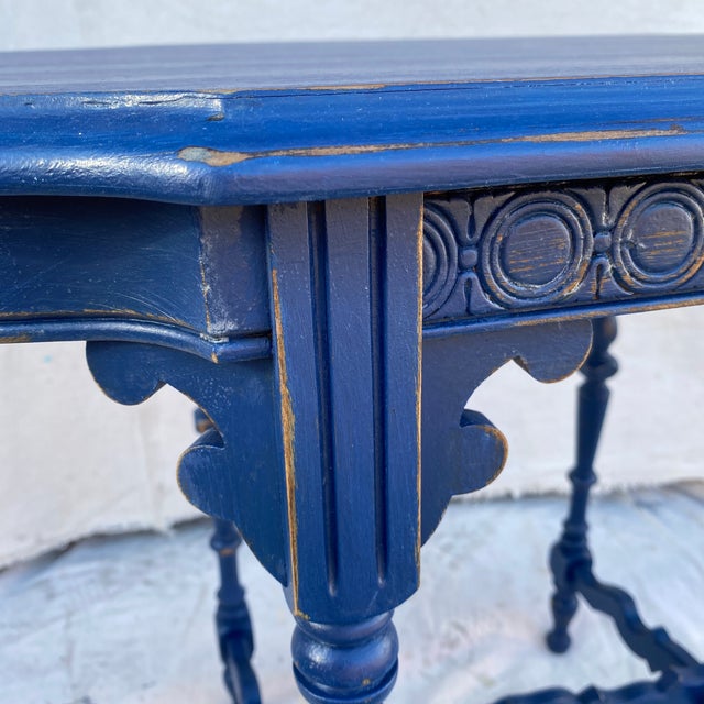Vintage Blue Entry Table Chairish