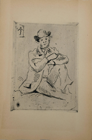 Paul Cezanne, Armand Guillaumin au pendu, Etching