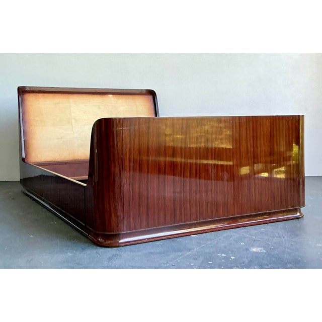 Vintage Ralph Lauren “Metropolis” Queen Sleigh Unfinished Bed For Sale - Image 10 of 12