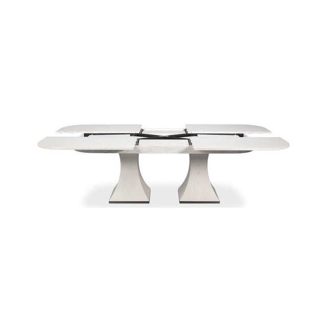 2020s Rectangular White Dining Table For Sale - Image 5 of 14
