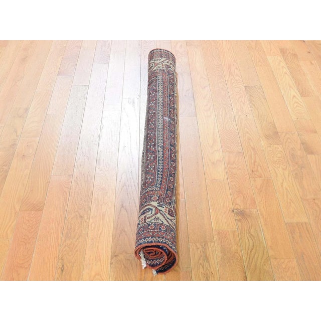 1920s Antique Persian Seraban Wool Hand Knotted Oriental Rug For Sale - Image 4 of 7