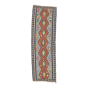 Vintage Persian Shiraz Kilim Rug Runner - 03'06 X 10'09