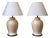 English Craquelé Glazed Ceramic Table Lamps, 1970s, Set of 2 For Sale
