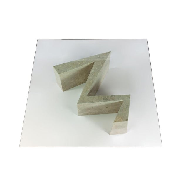 Maule Coffee Table in Campaspero Stone by Joaquín Moll For Sale - Image 4 of 8