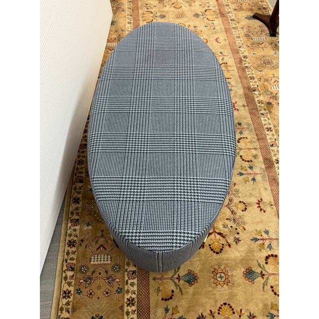 Jay Jeffers Design Glen Plaid Ottoman For Sale - Image 4 of 12