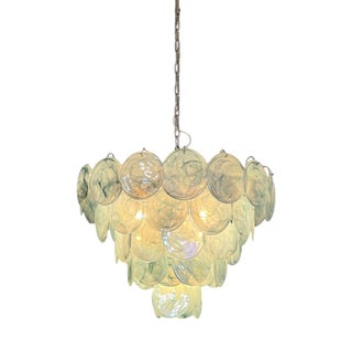 Murano Glass Pendant Light in Blue and Smoky Tones from Justfurnituress SRL For Sale