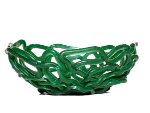 All Fruits Fish Bowl in Green Resin by Gaetano Pesce, 2004