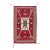 Modern Navajo Style Wool Area Rug – Red, Cream, and Espresso Geometric For Sale