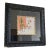 Vintage Signed Zebra Chair Framed Artwork in Oversized Black Carved Frame For Sale