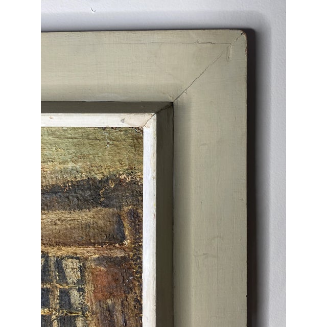 Mid 20th Century Original Framed Oil Painting on Board For Sale - Image 9 of 11