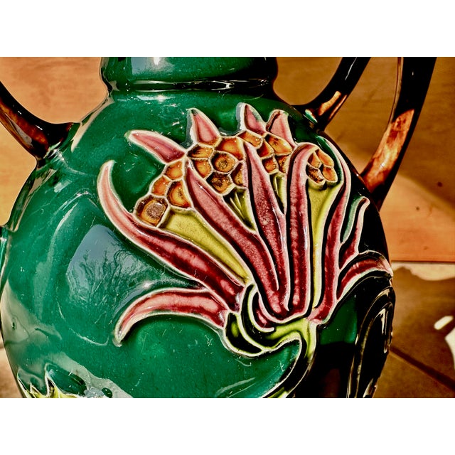 Antique Art Nouveau Porcelain Vases with Handles from Julius Dressler Biela, Austria, 1910s, Set of 2 For Sale - Image 6 of 14