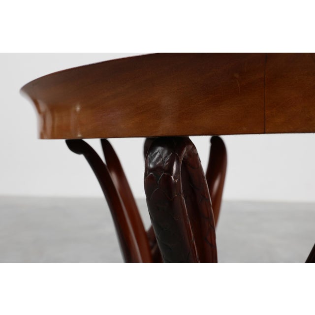 French Empire Side Table in Carved Wood, 1850 For Sale - Image 12 of 16