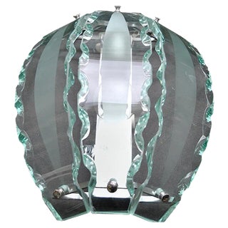Hand-Cut Crystal Sconce from Seguso, 1950s For Sale