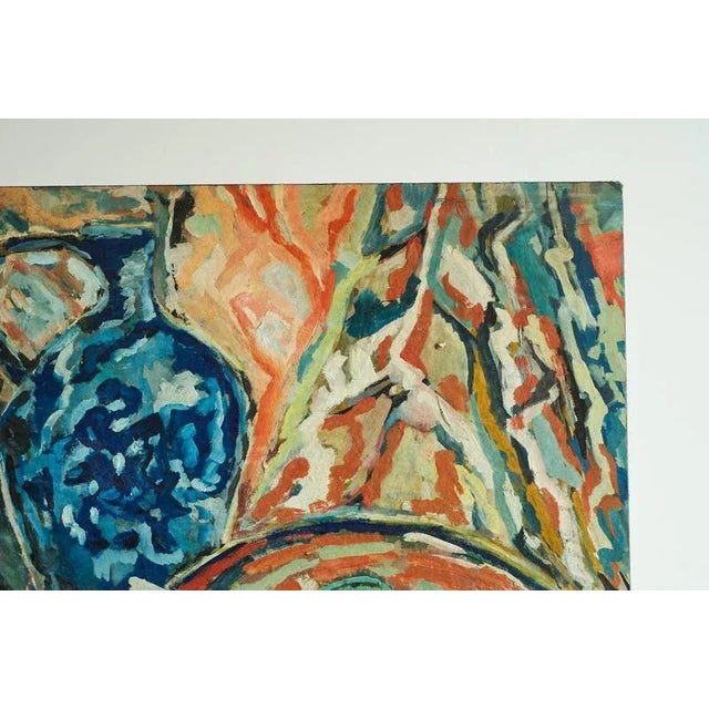 Modernist Scene, Oil on Board, 1960s For Sale - Image 13 of 18