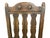 Wood Antique Santa Fe Style Carved Oak Dining Chairs - Set of 4 - Attributed to Jamestown Feudal Oak Collection For Sale - Image 7 of 8