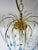 Mid-Century Modern Vintage Murano-Style Blue Glass Teardrop Waterfall Chandelier, C. 1970 For Sale - Image 3 of 18
