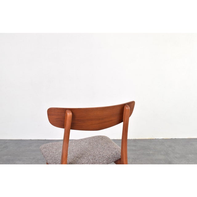 Mid-Century Danish Teak and Wool Dining Chairs from Farstrup, 1960s, Set of 4 For Sale - Image 12 of 13