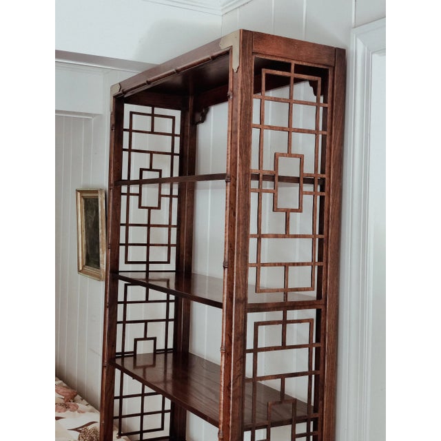 Asian Asian Style Five-Tier Rosewood Étagère For Sale - Image 3 of 6