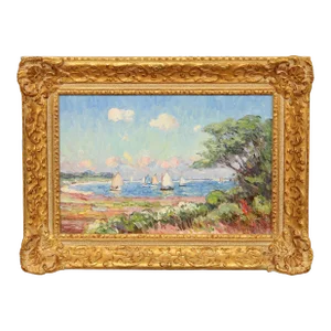 Jan Pawlowski Impressionist Sailboat Oil Painting