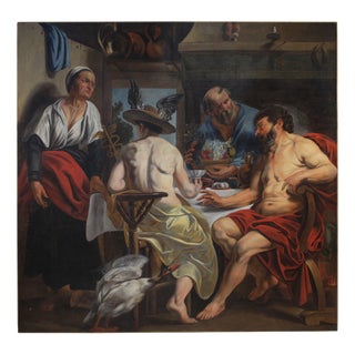 Philemon and Baucis Visited by Jupiter and Mercury, 1760, Oil on Canvas For Sale