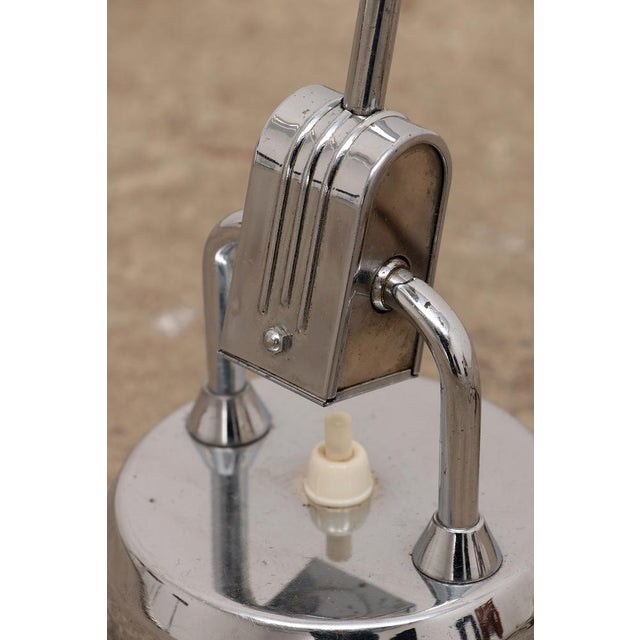 Silver Model 600 Chrome Lamp Selected by Charlotte Perriand for Jumo, 1940s For Sale - Image 8 of 14