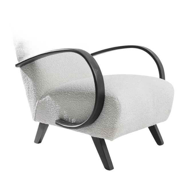 1930s Czech Wooden Armchair by J. Halabala For Sale